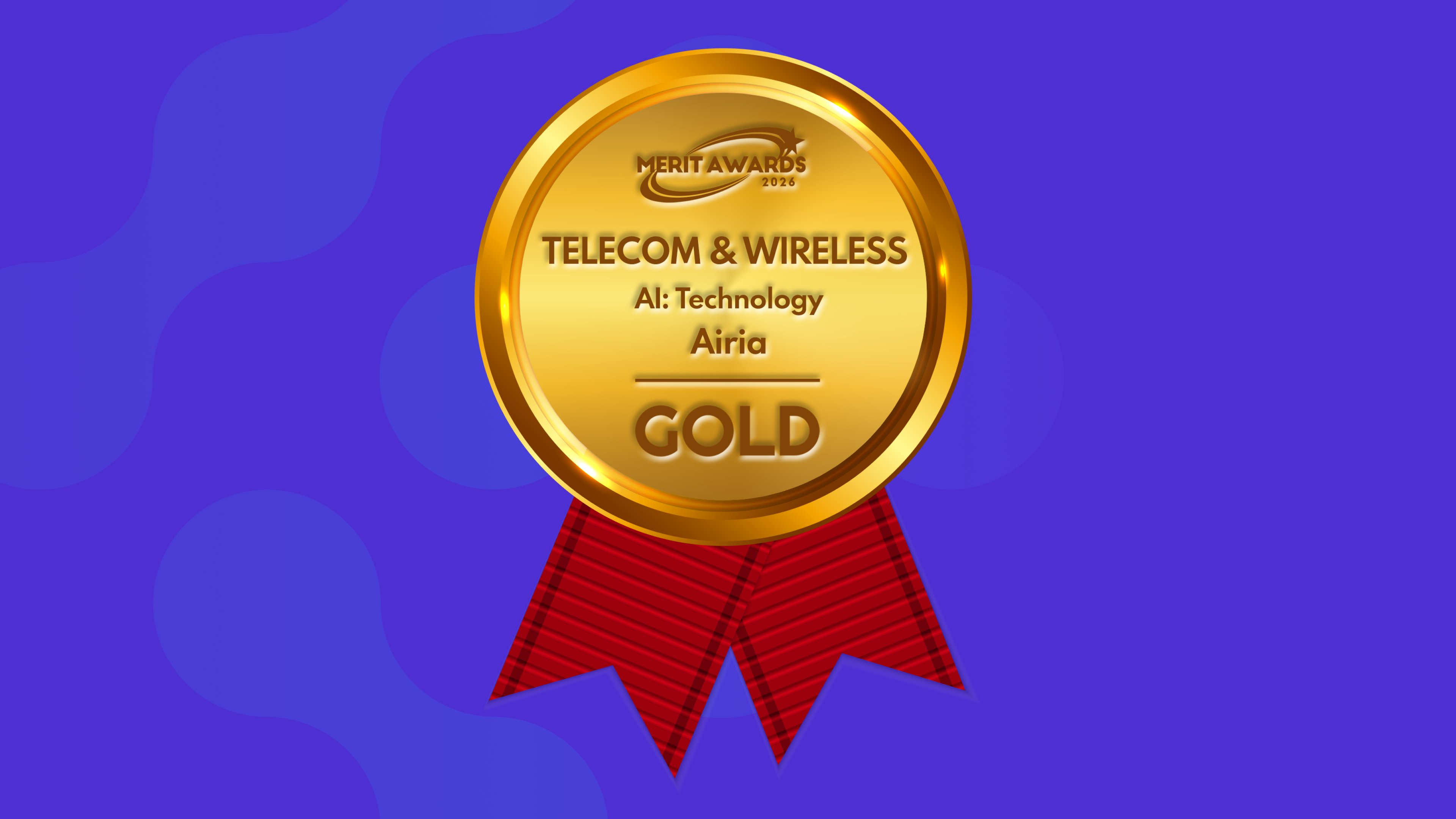 Airia Wins Telecom & Wireless AI: Technology Gold Award at 2026 Merit Awards