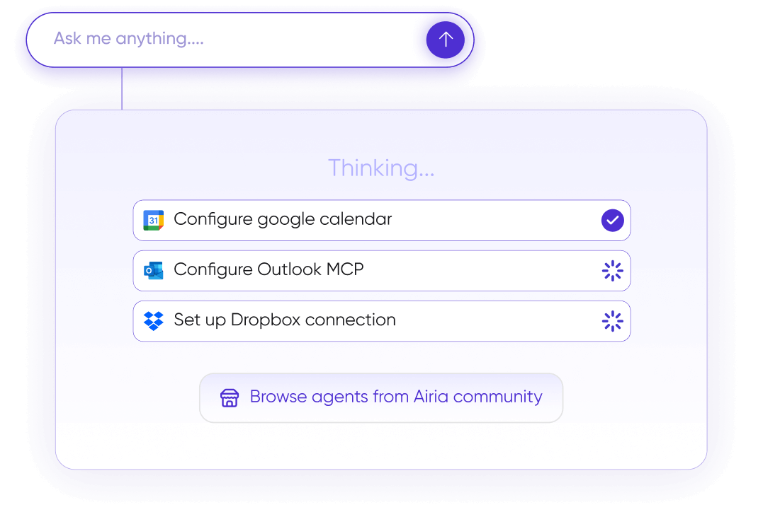 Agent powered execution
